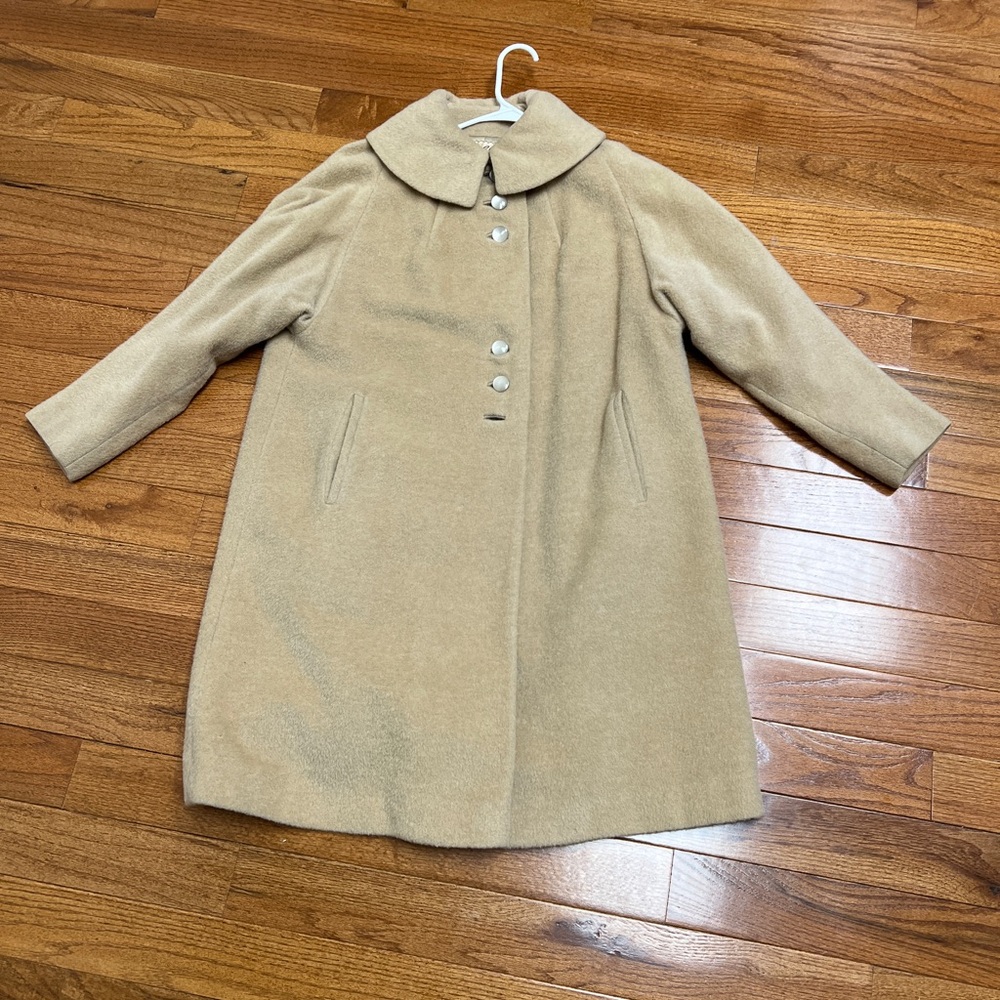 1950s swing coat vintage union tag wool
